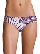 Mikoh Swimwear Velzyland Palm Leaf Print Bikini Bottom