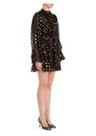 Dolce & Gabbana Chiffon Fil Coupe Polka Dot Mini Dress