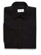 Eton Plisse Long-sleeve Cotton Shirt