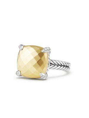 David Yurman Chatelaine 18k Gold & Diamond Ring