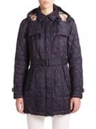 Burberry Belted Quilted Jacket