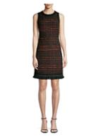 Kate Spade New York Multi-tweed Fringe Sheath Dress