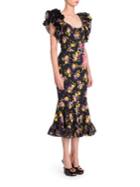 Dolce & Gabbana Floral Ruffle Dress