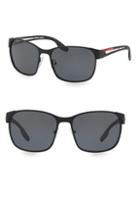 Prada Linea Rossa 59mm Metal Sunglasses