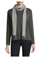 Eileen Fisher Reversible Cashmere And Wool Scarf