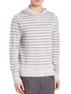 Vince Jaspe Striped Hooded Sweater