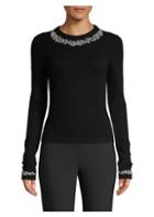 Michael Kors Collection Crystal Embellished Cashmere Sweater