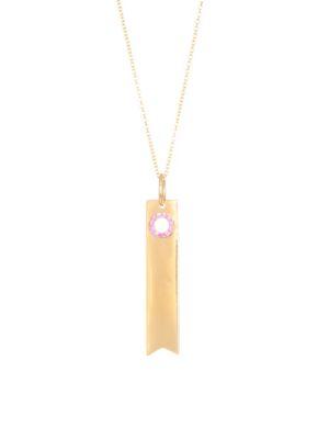 Devon Woodhill Pink Sapphire & Gold Pendant Necklace