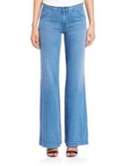 Ag Carly Pintuck Wide Leg Jeans