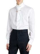Burberry Shawl Collar Cotton Button-down Shirt