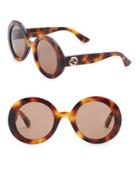 Gucci Urban 52mm Round Sunglasses