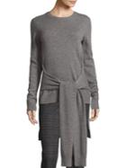 Michael Kors Collection Cashmere Tie Pullover