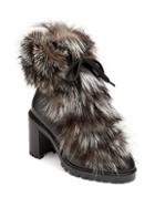 Christian Louboutin Fanny 70 Fur & Leather Booties