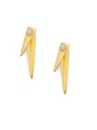 Lizzie Fortunato Pyramid Mother-of-pearl Earrings