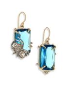 Alexis Bittar Elements Blue Spinel & Crystal Spider Drop Earrings