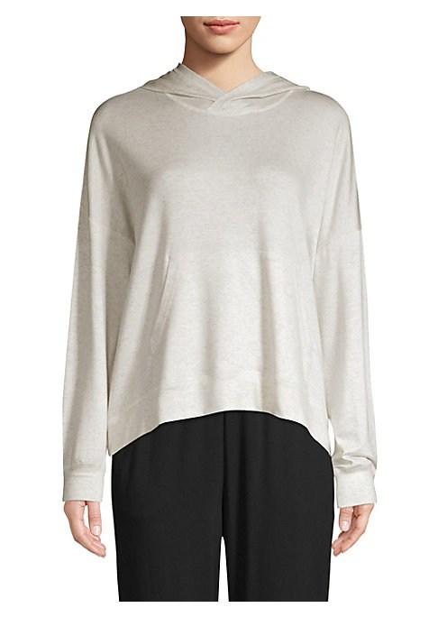 Eileen Fisher Hooded Box Top
