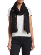 Stella Mccartney Rainbow Star-print Silk, Cashmere & Wool Scarf
