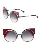 Fendi 42mm Rounded Cat Eye Sunglasses