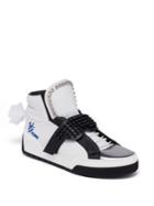 Fendi Karlito Studded High Top Calf Leather Sneakers