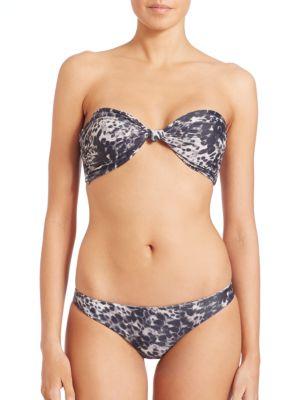 Mikoh Swimwear Carmel Knot Bandeau Bikini Top