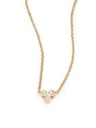 Zoe Chicco Diamond & 14k Yellow Gold Three-bezel Necklace