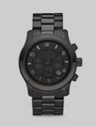Michael Kors Black-on-black Stainless Steel Chronograph Watch