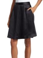 Emporio Armani Satin A-line Skirt