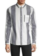 A.p.c. Johnny Striped Cotton Button-down Shirt