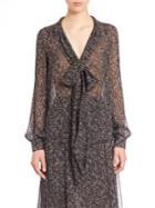Michael Kors Collection Frilled Silk Dress