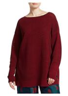 Lafayette 148 New York, Plus Size Wide Boatneck Ribbed Tunic
