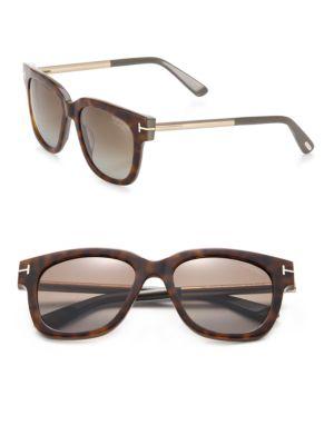 Tom Ford Eyewear Square Acetate & Metal Sunglasses