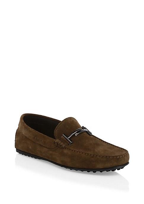 Tod's Doppia T Fine City Suede Drivers