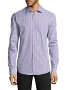 Salvatore Ferragamo Stripe Cotton Button-down Shirt