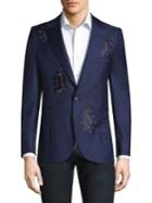 Paul Smith Paisley Button-front Wool Jacket
