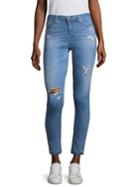 Ag Distressed Ankle Skinny Jeans