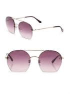 Tom Ford Eyewear Antonia 55mm Round Sunglasses