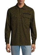 Ovadia & Sons Leopard Casual Button Down Shirt