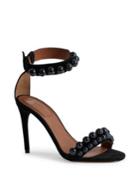 Givenchy Embellished Leather Ankle-strap Sandals