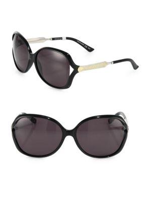 Gucci 60mm Oversized Butterfly Sunglasses