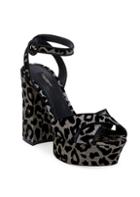 Dolce & Gabbana Leopard Print Platform Sandal