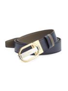 Bally Grained Calf Leather Reversible Belt