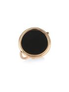 Ginette Ny Black Onyx & 18k Rose Gold Ring
