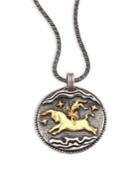 Konstantino 18k Yellow Gold & Sterling Silver Zodiac Taurus Pendant