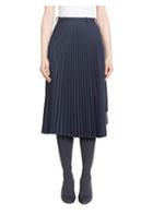 Balenciaga Mixed-pleat Midi Skirt