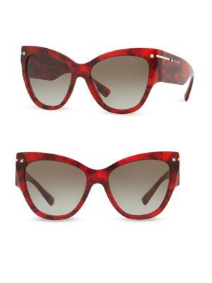 Valentino Garavani 55mm Butterfly Sunglasses