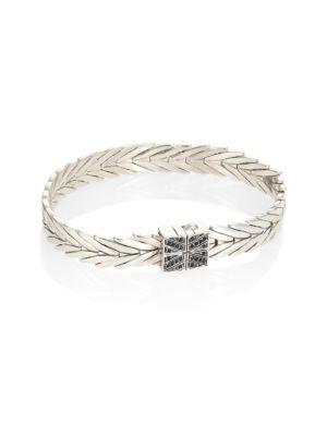 John Hardy Modern Chain Black Sapphire & Sterling Silver Bracelet
