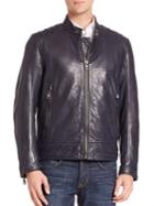 Andrew Marc Long Sleeve Leather Jacket