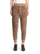 Alexander Wang Leopard-print Wool & Cashmere Sweatpants
