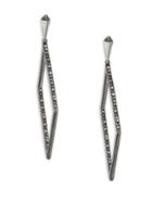 Alexis Bittar Diamond-shaped Crystal Drop Earrings