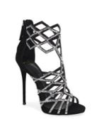 Giuseppe Zanotti Crystal-embroidered Suede Sandals